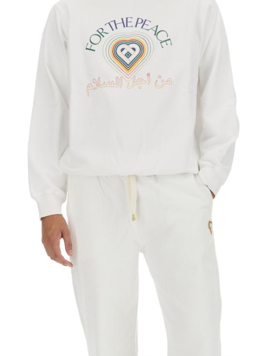  카사블랑카 긴팔 티셔츠 MF23 JTP 001 19WHITE White - CASABLANCA