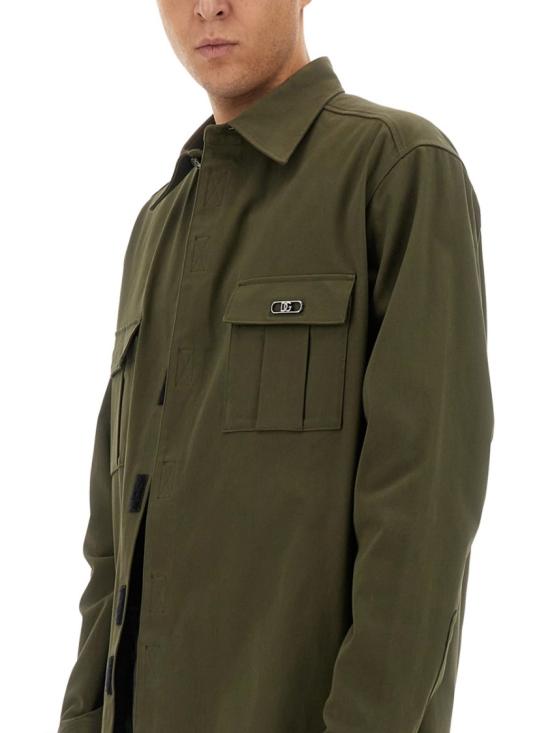  돌체앤가바나 포켓 코트 셔츠 G5JG8T FUFNKN3727 Green - DOLCE & GABBANA