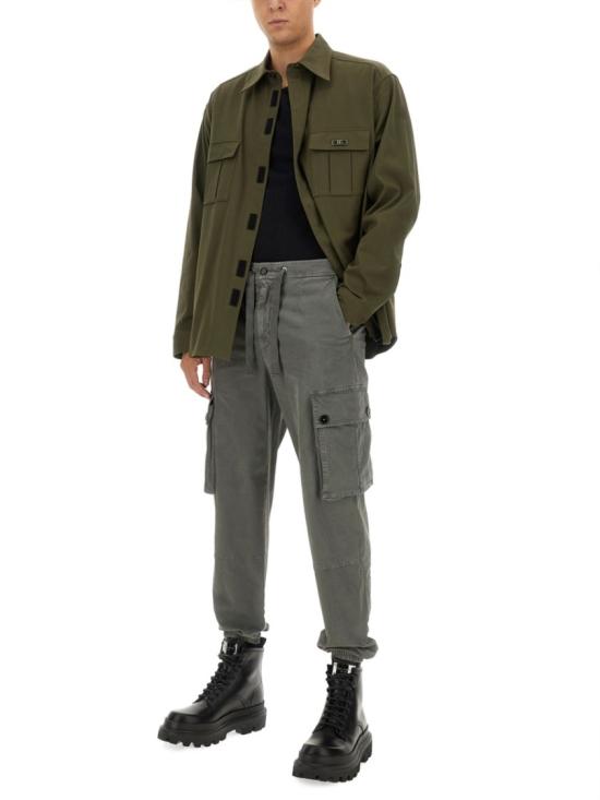  돌체앤가바나 긴팔 셔츠 G5JG8T FUFNKN3727 Green - DOLCE & GABBANA