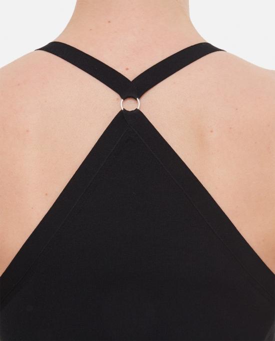  퀴라 민소매 티셔츠 Q749KSQ0009 Black - QUIRA