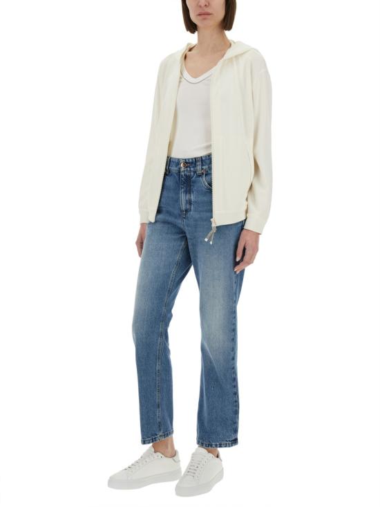 25SS 브루넬로 쿠치넬리 모닐리 지퍼루프 집업 MD828SB806 C8329 IVORY - BRUNELLO CUCINELLI