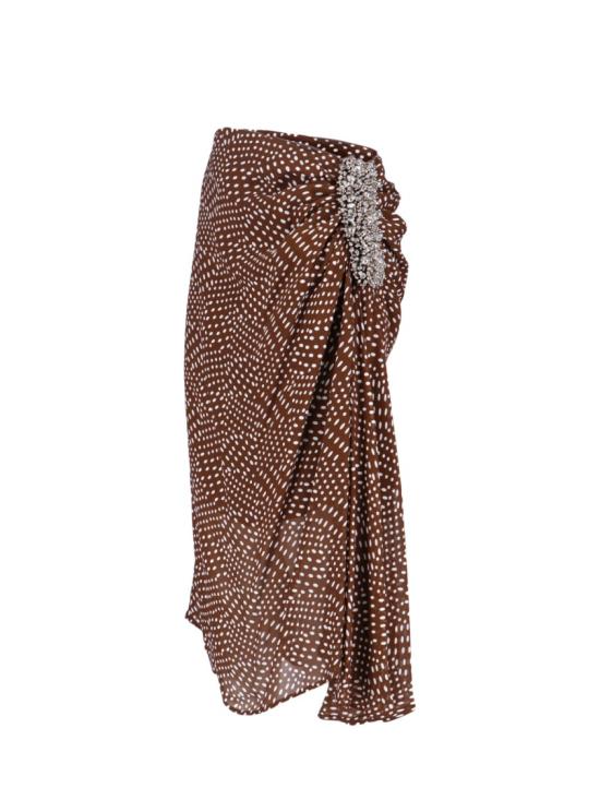 25FW 드리스 반 노튼 미디 스커트 010880 2251703 Brown - DRIES VAN NOTEN