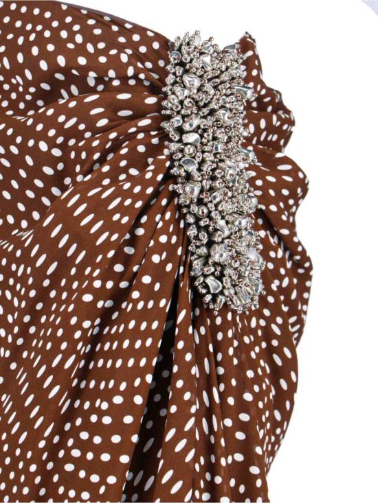 25FW 드리스 반 노튼 미디 스커트 010880 2251703 Brown - DRIES VAN NOTEN