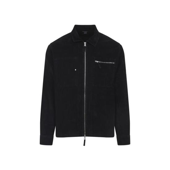 25FW 씨피 컴퍼니 렌즈 와펜 코드로이 집업 오버셔츠 19CMOS097A 006410O Black