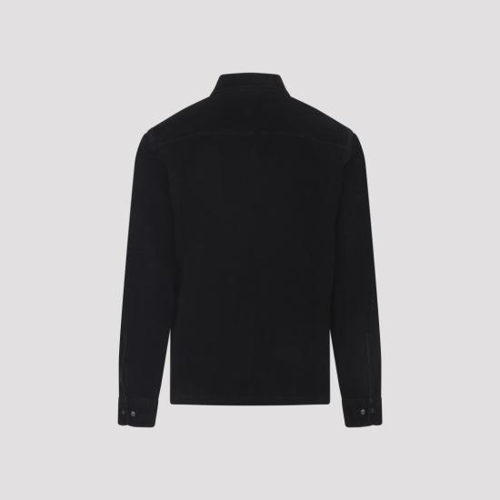 25FW 씨피 컴퍼니 렌즈 와펜 코드로이 집업 오버셔츠 19CMOS097A 006410O Black - C.P. COMPANY