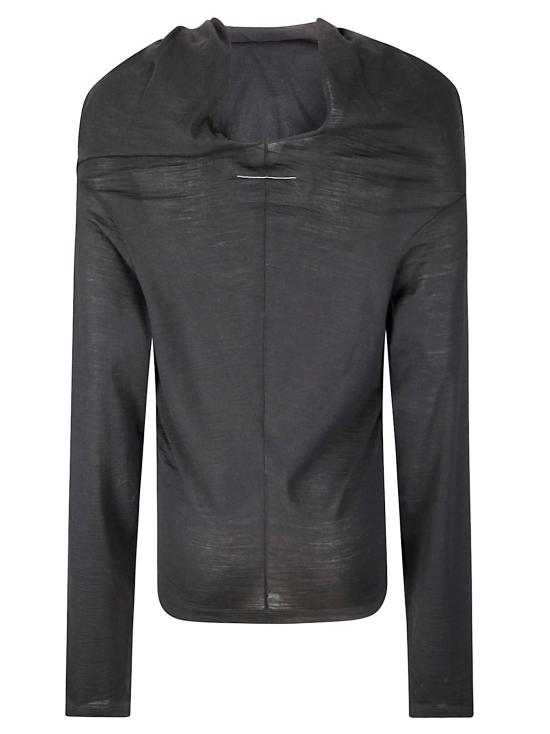 25FW MM6 메종마르지엘라 반팔 티셔츠 S52NH0031M20124 900 Black and Black - MM6 MAISON MARGIELA