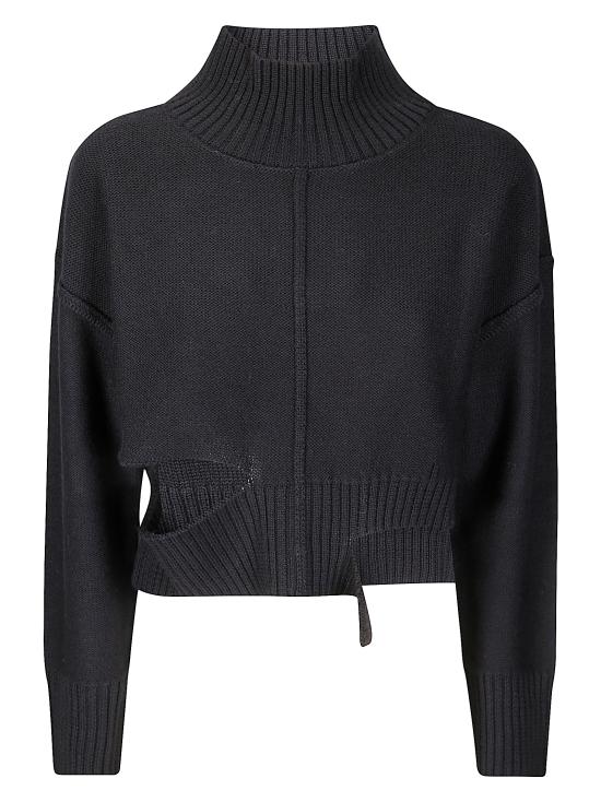 25FW MM6 메종마르지엘라 후드 티셔츠 S52HA0285M13044 900 Black and Black