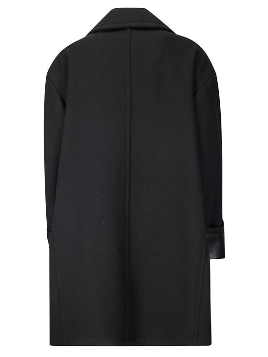 25FW MM6 메종마르지엘라 코트 S52AA0195M35469 900 White Blue Stripes - MM6 MAISON MARGIELA