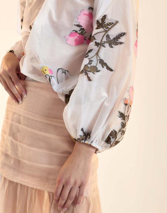  신시아 로리 블라우스 신시아 로울리 필 쿠페  화이트 - CYNTHIA ROWLEY