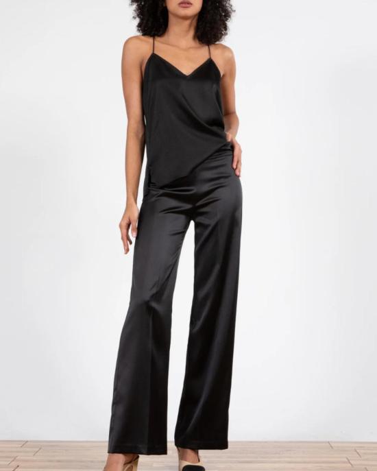  에비뉴 몽테뉴 스트레이트 팬츠 애비뉴 몽테뉴 플라비아 팬츠 블랙 - AVENUE MONTAIGNE