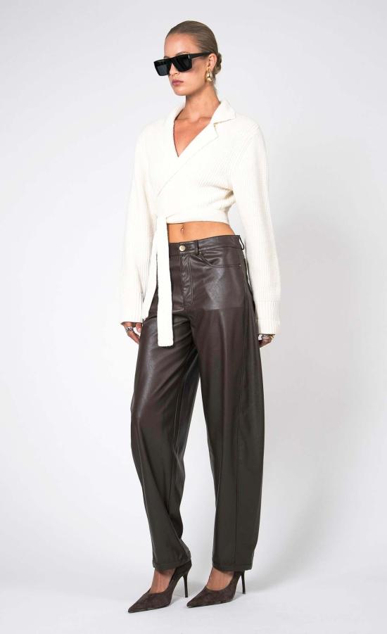  논살란트 레이블 스트레이트 팬츠 논샬런트 라벨 레논  브라운 - NONCHALANT LABEL