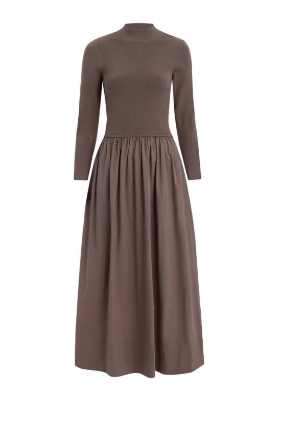  마리 올리버 롱 원피스 바렛 드레스 - MARIE OLIVER