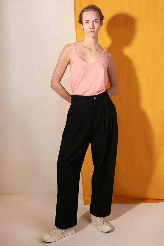  LF 마키 크롭 팬츠 L.F.Markey 메가 슬랙스 블랙 - L.F.MARKEY