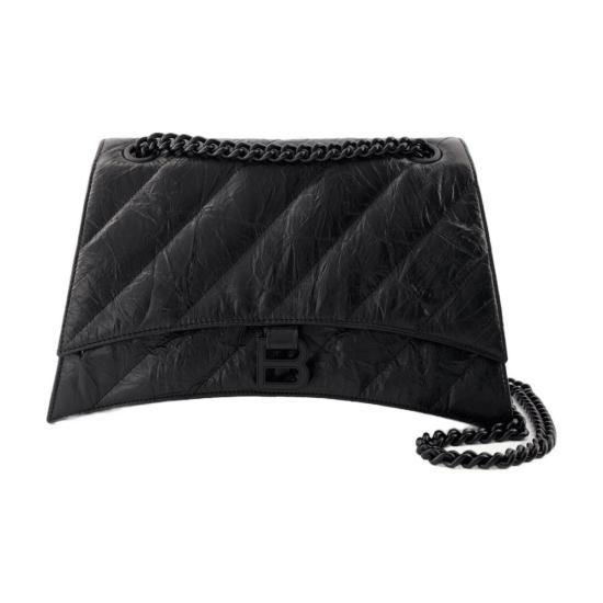  발렌시아가 크러쉬 미디움 체인 백 785602 210IY 1000 BLACK