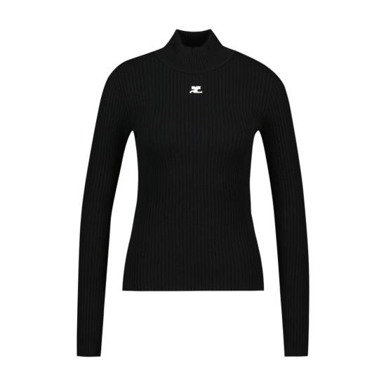 25FW 쿠레쥬 긴팔 티셔츠 PERMPU022FI0001 9999 black