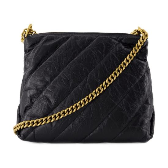  발렌시아가 크러쉬 호보백 스몰 806479 210J1 1000 BLACK - BALENCIAGA