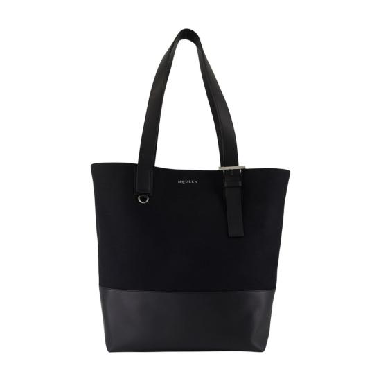 26SS 알렉산더 맥퀸 토트백 8360691AAU21000 black
