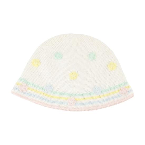 25FW 카사블랑카 비니 A AW25 HAT 095 01 white - CASABLANCA