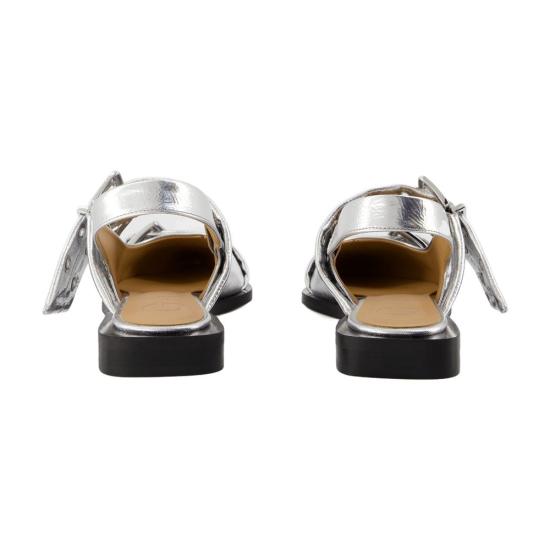 25SS 가니 플랫 슈즈 S2725 018 silver - GANNI