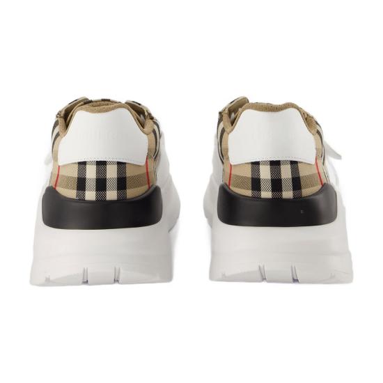  버버리 빈티지 체크 벨크로 스니커즈 8050509 beige - BURBERRY