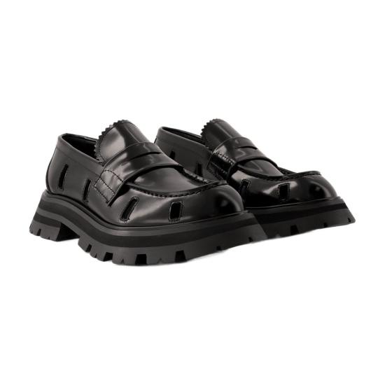  알렉산더 맥퀸 플랫 슈즈 755646WIDU01000 BLACK - ALEXANDER MCQUEEN