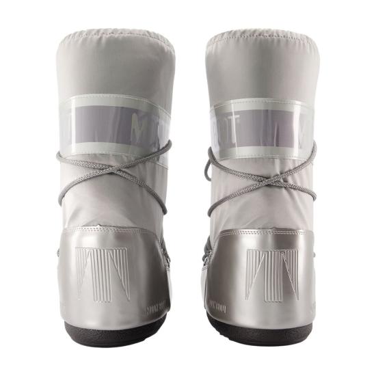 26FW 문부츠 아이콘 글랜스 플래티넘 새틴 부츠 80D1401680 H001 silver - MOON BOOT