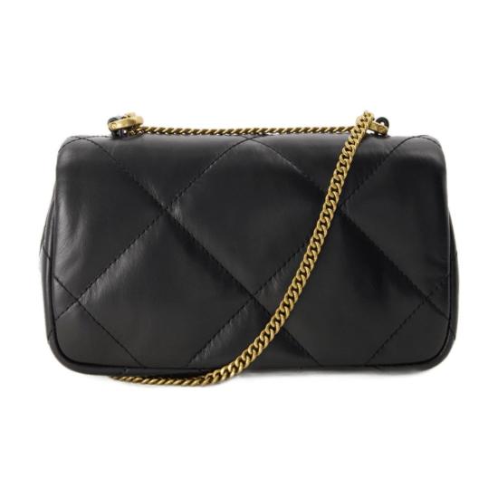 26SS 토리버치 키라 다이아몬드 퀄트 미니 플랩백 154710 001 black - TORY BURCH