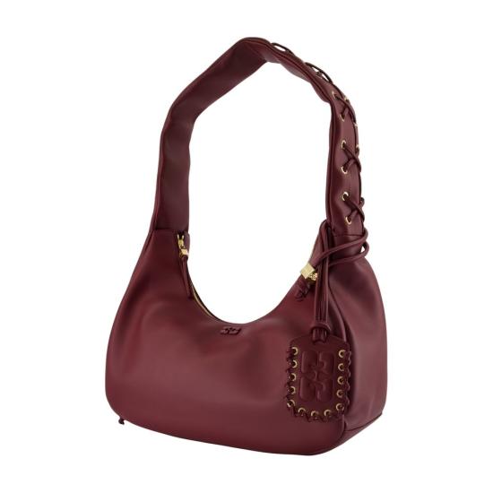 25FW 가니 숄더백 A7262 436 burgundy - GANNI