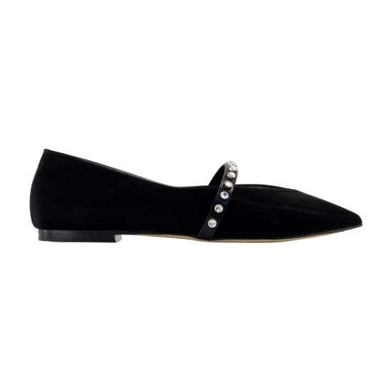 25FW 알렉산더 맥퀸 플랫 슈즈 838131W4ABA1067 BLACK
