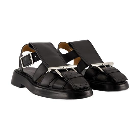  알렉산더 맥퀸 샌들 814293WHACC1064 BLACK - ALEXANDER MCQUEEN