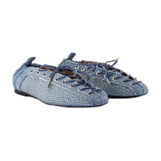 25SS 가니 플랫 슈즈 S2913 928 blue - GANNI