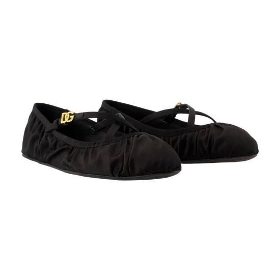 25SS 돌체앤가바나 플랫 슈즈 CB0258AD160 8B956 black - DOLCE & GABBANA