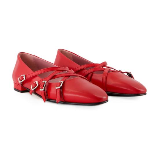  카렐 페리스 플랫 슈즈 332840 70 RED - CAREL PARIS