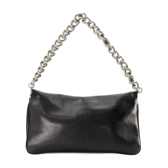  발렌시아가 BB 로고 플랫 숄더백 748596 2AAI4 1000 BLACK - BALENCIAGA