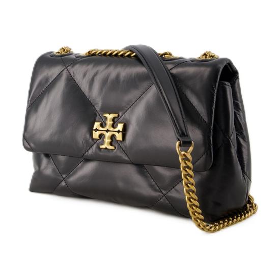 26FW 토리버치 스몰 키라 다이아몬드 퀼트 컨버터블 숄더백 154706 001 black - TORY BURCH