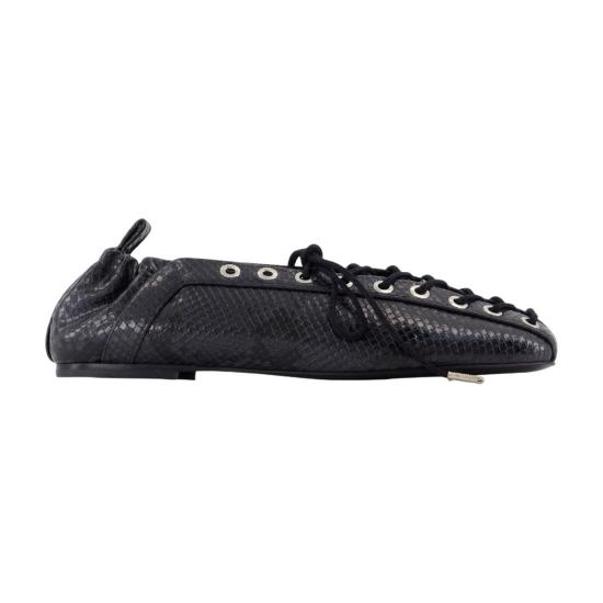 25FW 가니 플랫 슈즈 S3156 150 BLACK