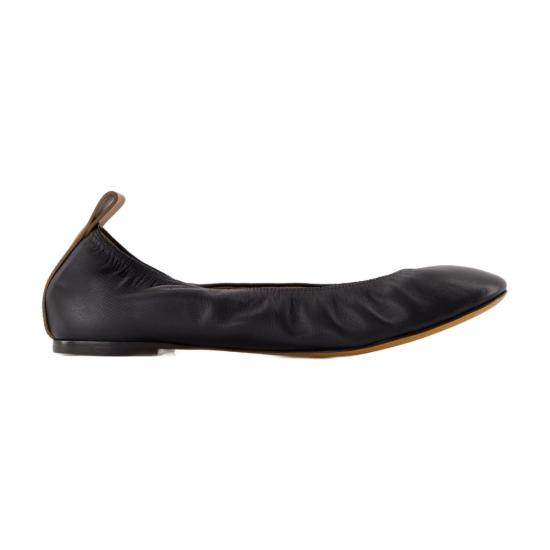 25SS 랑방 플랫 슈즈 FW BAMB02 NAPA P24 10 black