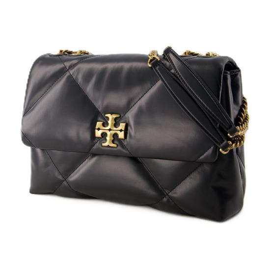 26SS 토리버치 키라 다이아몬드 퀼트 컨버터블 숄더백 154704 001 black - TORY BURCH