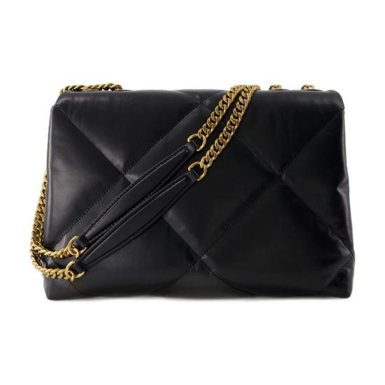 26SS 토리버치 키라 다이아몬드 퀼트 컨버터블 숄더백 154704 001 black - TORY BURCH