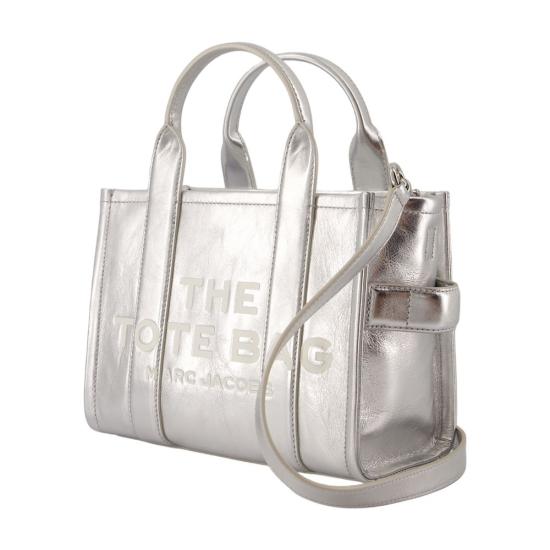 25SS 마크제이콥스 메탈릭 스몰 토트백 2F3HTT004H01 039 silver - MARC JACOBS