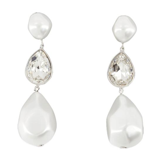 25SS 셀프 포트레이트 이어링 RS25 612E P white - SELF PORTRAIT