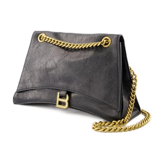  발렌시아가 크러쉬 숄더백 785602 210IT 1000 BLACK - BALENCIAGA