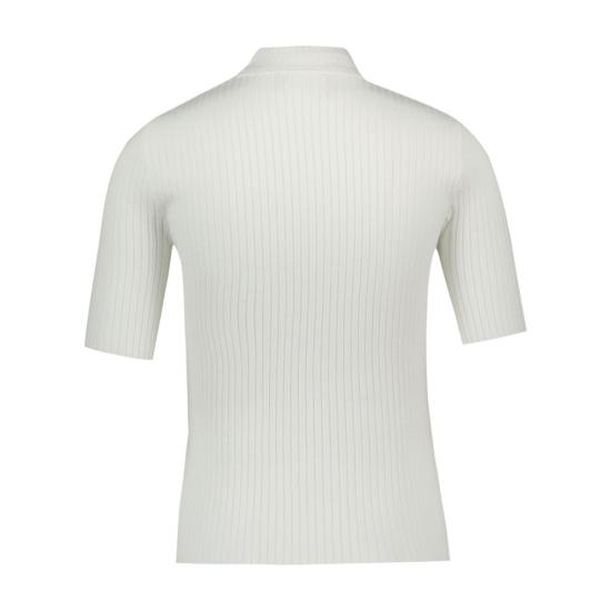 25FW 쿠레쥬 리에디션 니트 탑 숏슬리브 PERMPU026FI0001 0001 white - COURREGES