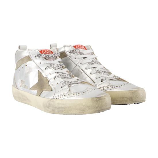 25FW 골든구스 미드 스타 스니커즈 GWF00122 F002794 70216 SILVER - GOLDEN GOOSE