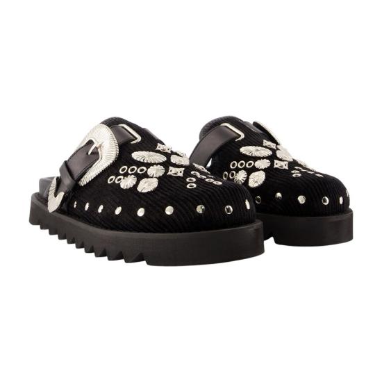 25FW 토가 뮬/슬리퍼 FTGPW105809039 black - TOGA