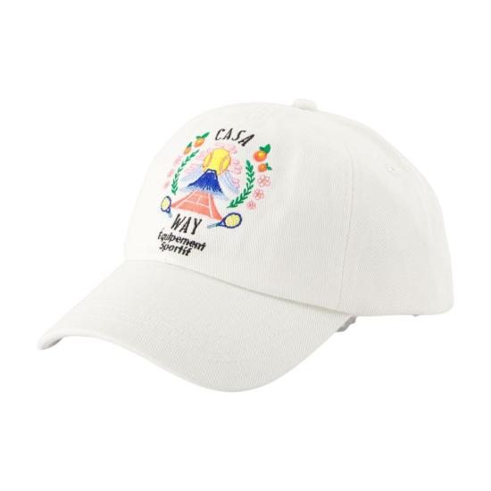 25FW 카사블랑카 볼캡 APF25 HAT 002 04 white