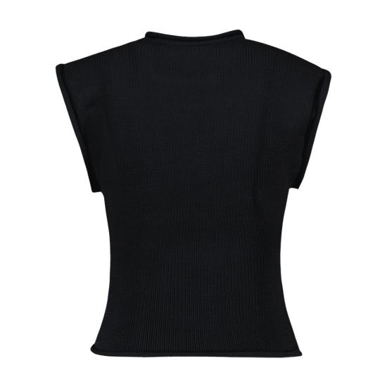 25SS 쿠레쥬 반팔 티셔츠 125MDE116FI0066 9999 black - COURREGES