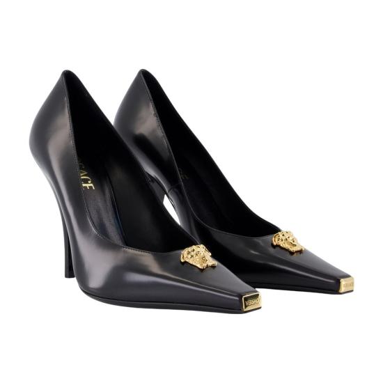 25FW 베르사체 힐/펌프스 1020467 1A14835 1B00V black - VERSACE