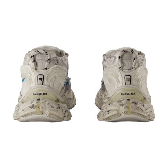  발렌시아가 러너 그래피티 스니커즈 772767 W3RBQ 9040 white - BALENCIAGA