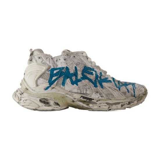  발렌시아가 러너 그래피티 스니커즈 772767 W3RBQ 9040 white